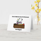 Administratieve Professionals Unicorn personaliser Kaart (Gele Bloem)