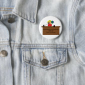 Administratieve Professionele Wereld Blonde Custom Ronde Button 5,7 Cm (In situ)