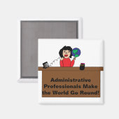 Administratieve professionele wereldmagneet magneet (Voorkant / Achterkant)