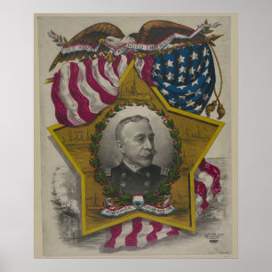 Admiraal George Dewey Poster
