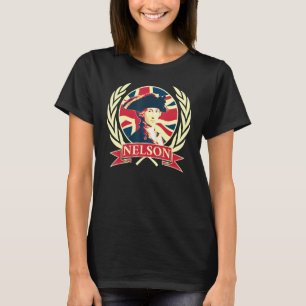 Admiraal Horatio Nelson British Flag Propaganda T-shirt