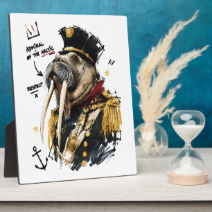Admiraal van de Majestueuze Arctische Walrus Fotoplaat