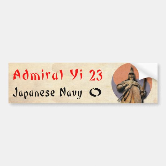 Admiraal Yi vs. Japanse marine Bumpersticker (Voorkant)