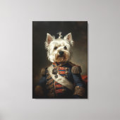 Admiral West Highland Terrier Canvas Afdruk (Voorkant)