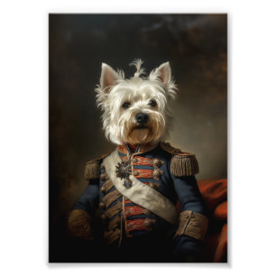 Admiral West Highland Terrier Foto Afdruk