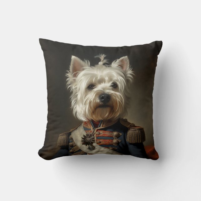 Admiral West Highland Terrier Kussen (Voorkant)