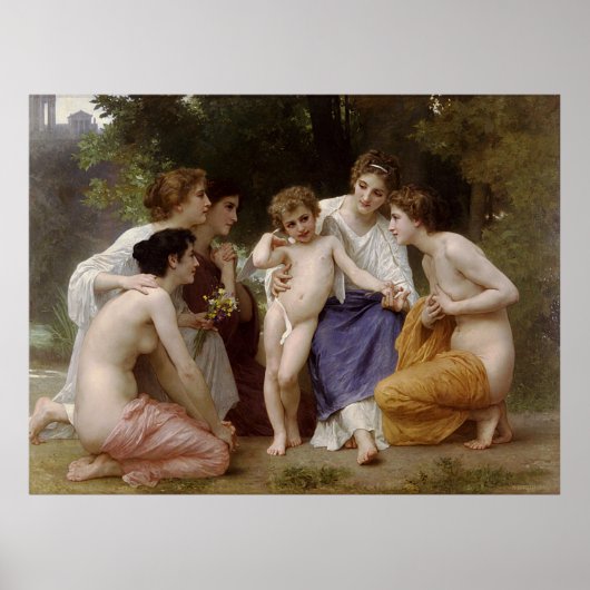 Admiration d'Bouguereau (L'admiration) (1867) Poster (Voorkant)
