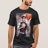 Admirez la gentillesse de notre beau T-shirt Hunk (Devant)