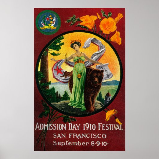 Admission Day Advertisment, State Festival Poster (Voorkant)