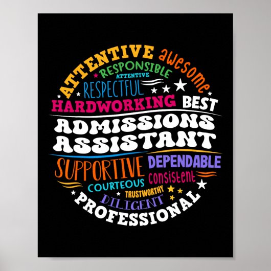 Admissions Istant Squad Life Teacher Appreciation  Poster (Voorkant)
