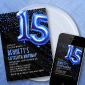 Ado Boy Blue 15th Birthday Invitation