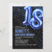 Ado Boy Blue 18e anniversaire Invitation (Devant)