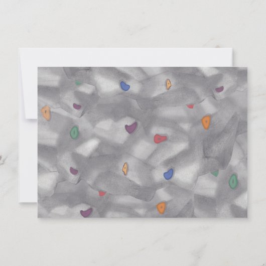 Ado Boy Rock Escalade Anniversaire Invitations (Dos)