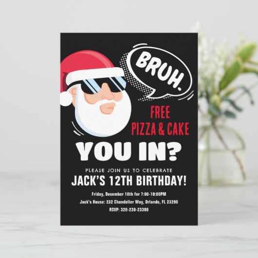 Ado Bruh Invitation Anniversaire Bruh Invitation d (Debout devant)