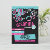 Ado Dance Party Anniversaire Invitation (Debout devant)