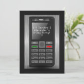 Ado de téléphone portable Silver Invitation de fêt (Debout devant)