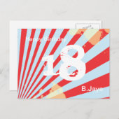 Ado Fête d'anniversaire Invitation/Merci | Carte p (Devant / Derrière)