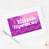 Ado fille nom sport violet rose id étiquette autoc (Enveloppe)