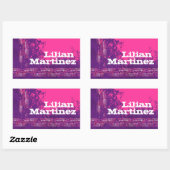 Ado fille nom sport violet rose id étiquette autoc (Feuille)