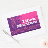 Ado fille nom sport violet rose id étiquette autoc (Enveloppe)