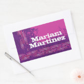 Ado fille nom sport violet rose id étiquette autoc (Enveloppe)