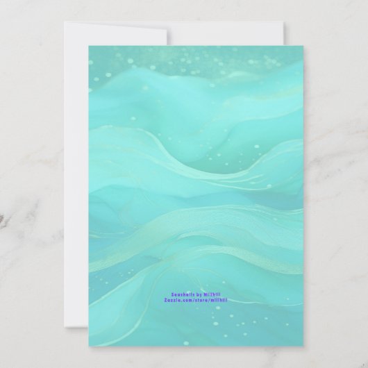 Ado Fille Tropical SUP Invitations de fête d'anniv (Dos)