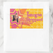 Ado filles nommé jaune rose id étiquette autocolla (Sac)