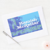 Ado garçons nom de sport bleu id étiquette autocol (Enveloppe)