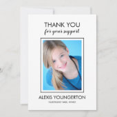 Ado moderne Miss Pageant Merci photo blanc (Devant)