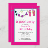 Ado Pool Invitation Flip Flops Closed (Devant / Derrière)