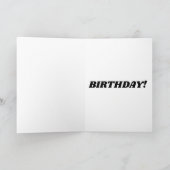 Ado Zombie Carte de voeux d'anniversaire (Intérieur)