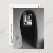 Adobe Doorway Architecture Black & White-foto Briefkaart (Voorkant / Achterkant)