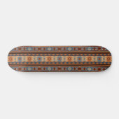 Adobe Grey Brown Tribal Patroon (Zuidwest-ontwerp) Skateboard (Horizontaal)