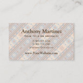 Adobe Grey Brown Tribal Patroon (Zuidwest-ontwerp) Visitekaartje (Achterkant)
