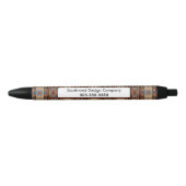 Adobe Grey Brown Tribal Patroon (Zuidwest-ontwerp) Zwarte Inkt Pen (Voorkant)
