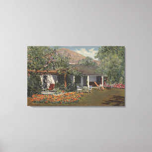 Adobe (Oudste Huis in Palm Springs) Canvas Afdruk