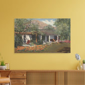 Adobe (Oudste Huis in Palm Springs) Canvas Afdruk (Insitu (Woonkamer))