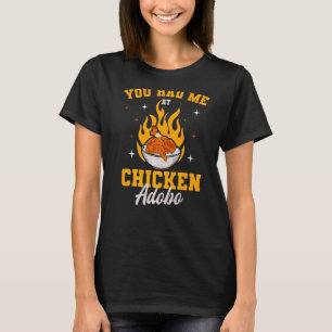 Adobo Chicken Rice Pinoy Cuisine Philippine Flag T-shirt