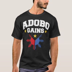 Adobo wint grappige Filippijnse zon vlag Pro T-shirt