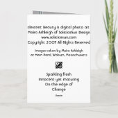 Adolescent Beauty Kaart (Achterkant)