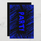 Adolescent Boy Black Party Invitations (Devant / Derrière)