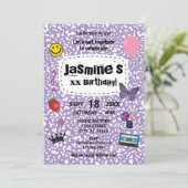 Adolescent Dream Anniversaire Invitation Lavender (Debout devant)