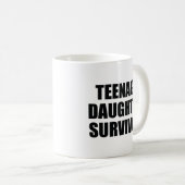 Adolescent Fille Survivante Café Mug (Devant droit)