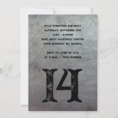 Adolescent Grunge Metal Big Age Invitation (Devant)