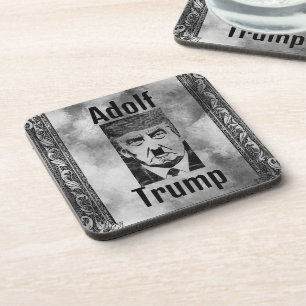 Adolf Trump hard plastisch Onderzetter