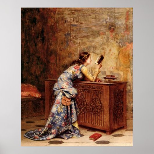 Adolphe Alexandre Lesrel Captivated Poster (Voorkant)