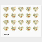 Adolphe Millot Champignon Mushroom Print Hart Sticker (Vel)