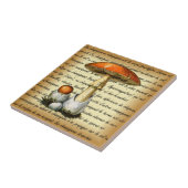 Adolphe Millot ~ Champignons-pour tous-fixate ~  Tegeltje (Zijkant)