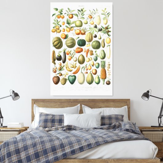 Adolphe Millot maakt Canvas Print (Insitu (Slaapkamer))
