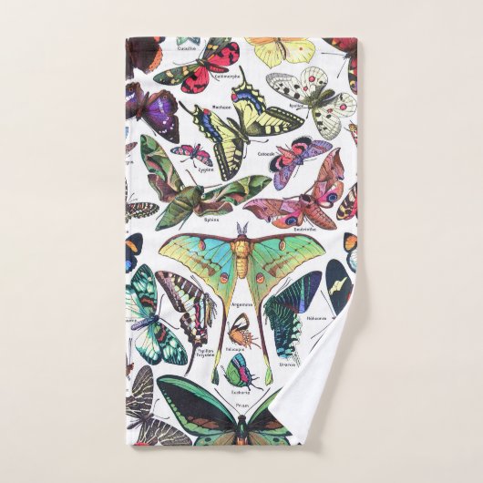 Adolphe Millot "Papillons" 3. (Serviette à main)